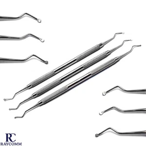 Spoon Excavator Restorative Tooth Cavity Carious Decay Root Canal Curettes Lab - Picture 1 of 4