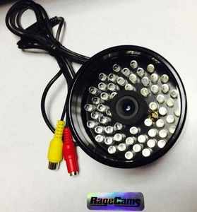 940nm IR INFRARED BLACK+WHITE CAMERA OUTDOOR WEATHERPROOF 24 INVISIBLE GLOW LED - Picture 1 of 7