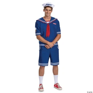 Costume Travestimento Stranger Things Steve Scoops Ahoy, Ufficiale Stranger Things - Foto 1 di 1