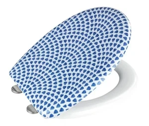 Asiento de inodoro Wenko Duroplast modelo Sevilla, con patrón, descenso automático - Imagen 1 de 3