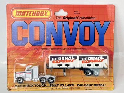 Matchbox Convoy CY3 Peterbuilt Container Truck - FEDEX - Image 1 of 3