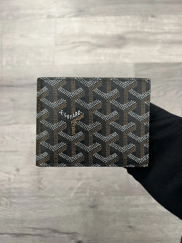 Cartera negra para hombre GOYARD Victoire doble pliegue Foto 1 de 4