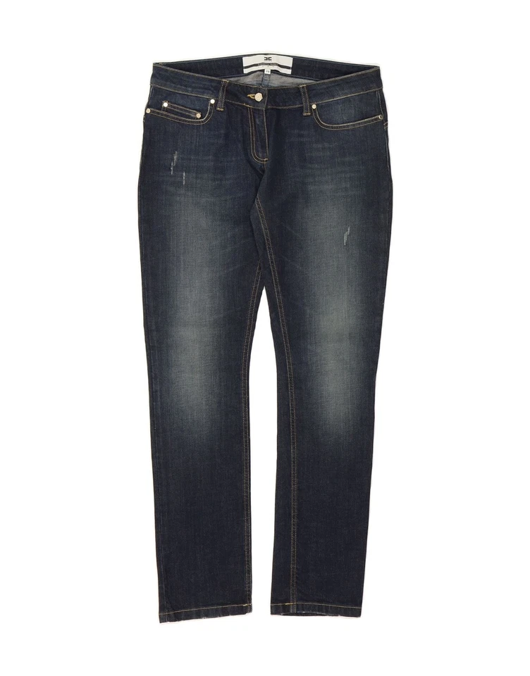 ELISABETTA FRANCHI Womens Slim Jeans  W29 L28 Blue Cotton DQ25 - Image 1 of 3