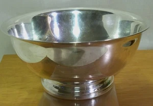 GORHAM SILVERPLATE PAUL REVERE STYLE 8" PEDESTAL BOWL - Picture 1 of 6