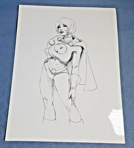 Power Girl Hochglanz Kunstdruck 11" x 9" - Bild 1 von 4
