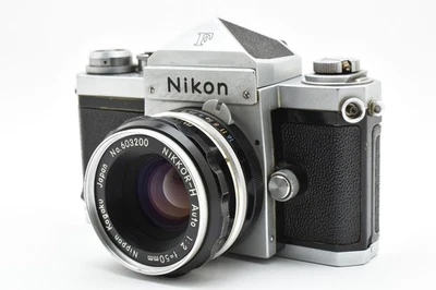Nikon F buscador de nivel de ojos con lente 50 mm F2 cámara fotográfica 2632861 B Foto 1 de 4