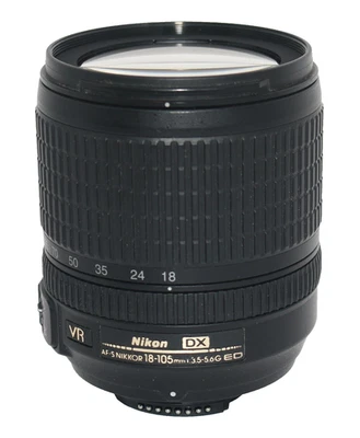 Lente Nikon AF-S DX Nikkor 18-105mm f/3.5-5.6G ED VR – Testada, com tampas e estojo - Imagem 1 de 4