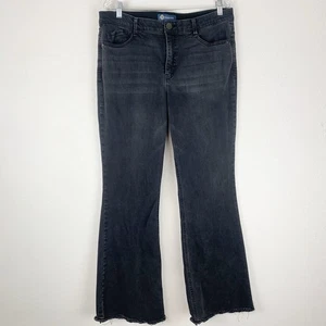 Democracy Jeans Damen 14 Ab Technology Itty Bitty More Boot Cut roher Saum schwarz - Bild 1 von 10