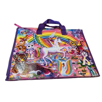 Carpeta escolar Lisa Frank Unicorn 2016 triple cartera 10x13 Foto 1 de 4