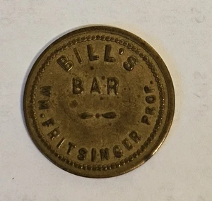 Bill's Bar Waukesha, WI Brass Trade Token #1996 - Bild 1 von 2