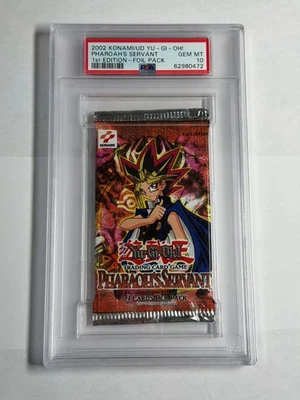 PSA 10 PSV Pharaoh's Servant 1st Edition Sealed Booster Pack Yugioh - Image 1 of 3