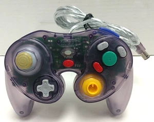Intec Gamecube Controller Purple Clear - Tested - Read - Picture 1 of 11