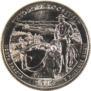 USA - 2016D - Washington ¼ $ - Theodore Roosevelt - National Park Issue - Picture 1 of 1
