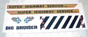 Marx Big Bruiser Wrecker Tow Truck Sticker Set MX-029 - Picture 1 of 1