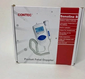 SONOLINE B CONTEC CARDIOFREQUENZIMETRO FETALE TASCABILE ULTRASUONI MANUALE testato NO GEL - Foto 1 di 6