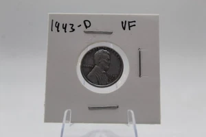 1943-D 1C Lincoln Cent - VF - Picture 1 of 2