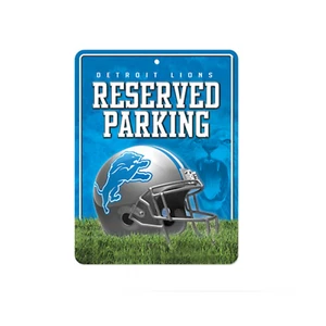 11" detroit lions nfl football team helmet fan logo street reserved parking sign - Picture 1 of 1