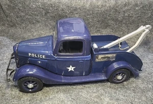 Jim Beam Ford Model A Polizei Abschleppwagen Dekanter blau leer 14" Whiskey - LESEN - Bild 1 von 18