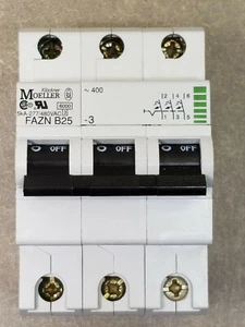 Moeller Fazn B25 Circuit Breaker, 5kA-277/480VAC, 25A. - Picture 1 of 9