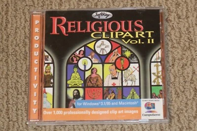 Religious Clip Art Vol II  Mac CD ROM  Windows 3.1 /95 and Macintosh - Image 1 of 3