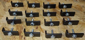 Lot of 16 AED QB 307A Metal SPEAKER GRILL CLAMPS - Picture 1 of 15