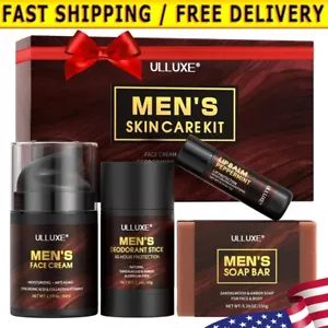 Men’s Grooming Gift Set, Perfect For Daily Skin Care, Mens Skincare Kit 4 Piece - Picture 1 of 10