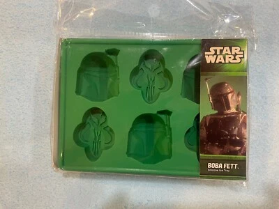 Star Wars Boba Fett Mandalorian Silicone Rubber Ice Cube Tray Kotobukiya 2013 - Image 1 of 3