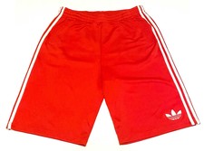 Adidas Red 3 Stripe Shorts Size Large Polyester		