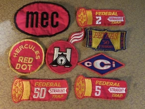 Vintage Trap Shooting Patch Lot CCI Federal Peters Hercules Red Dot ++ - Picture 1 of 4