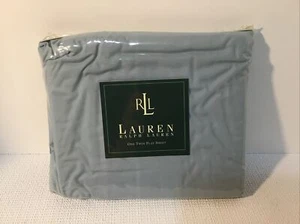 Vintage Ralph Lauren Cottage Blue Twin Flat Sheet, NEW SEALED - Picture 1 of 4