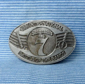Battle Of The Bands Promo Belt Buckle 1st 1981 Music Seagrams .GTA491 - Picture 1 of 6