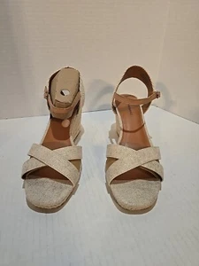 Lucky Brand Ladies MaeyLee Espadrille Wedge Sandal Size 10 - Picture 1 of 10