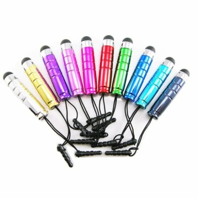 Plugue de poeira 3,5 mm tela sensível ao toque BULLET STYLUS caneta universal para iPhone iPad tablet - Imagem 1 de 3
