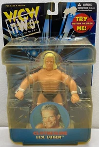 1998 WCW NWO Clothesline Lex Luger Wrestling Figure 6.5” NIB NEW On Card 9898 - Picture 1 of 9
