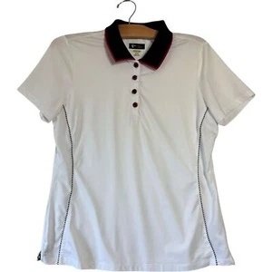 Greg Norman Women’s Chaparral Warp-Knit Shirt Polo Short Sleeve Golf Apparel M - Picture 1 of 5