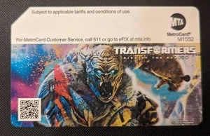 Transformers- brand new expired Metrocard, Mint condition - Picture 1 of 2