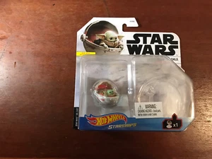 Hot Wheels Star Wars Starships Mandalorian The Childs Hover Pram NIB  - Picture 1 of 4