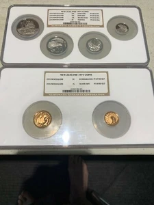 New Zealand 1974 Proof Set graded NGC 67-69 Ultra. Six Coins, Slabbed.  Gorgeous - Picture 1 of 4