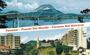 Postal Panamá Puente Del Mundo Corazón Del Universo Vintage 08.09 - Imagen 1 de 2