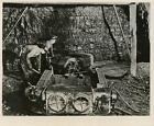 Haveuse électrique en action dans une mine de charbon de Virginie Vintage Print
