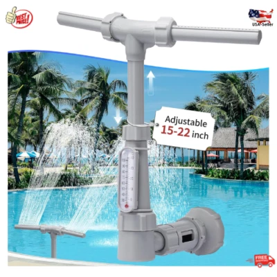 Fontes de piscina spray duplo para piscinas acima do solo altura ajustável - Imagem 1 de 4