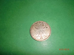 - ALEMANIA - MONEDA DE PLATA "5 MARCOS" - 1966 J - RARA # M4 - Imagen 1 de 2