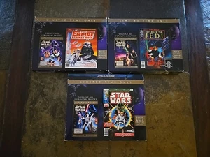 Star Wars Original Trilogy Limited Edition DVD Sets w/ Bonus Graphic Novels Rare - Picture 1 of 14