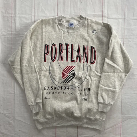 Vintage NEW Salem Sportswear Portland Trail Blazers Made In USA NWT Sweater M Cover
