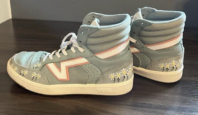 VANS Mujer Talla 7.5 Lowland Hi 500383 Informal Tenis Margaritas Flores Zapatos al Tobillo Foto 1 de 4