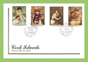 Cook Islands 1985 International Youth Year paintings set First Day Cover - Picture 1 of 1