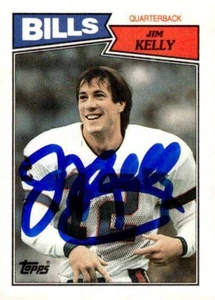 Tarjeta de novato firmada de Buffalo Bills de Jim Kelly certificado foto a prueba - Imagen 1 de 6