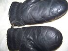 Vintage Unbranded Leather Ski Glove Mittens, Men's Medium
