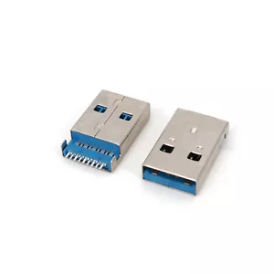 50 pz connettori spina saldatura PCB USB 3.0 ad alta velocità tipo A maschio SMT 9 pin - Foto 1 di 6