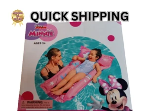 Disney Junior Minnie Kid's Inflatable Swim Raft Floatie Ages 3+ - Picture 1 of 4